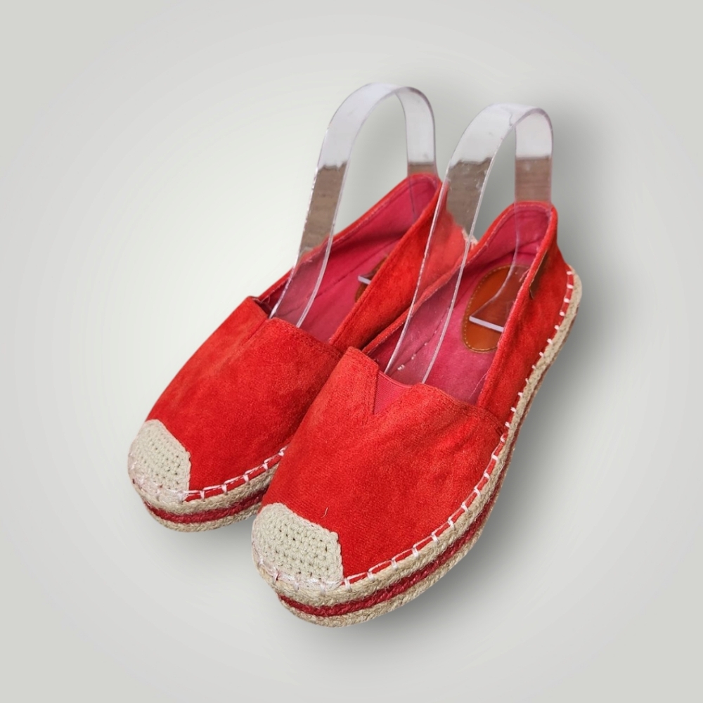 Wild Diva Lounge CASUAL JUTE FLATFORM SHOES Size 6 Size 36